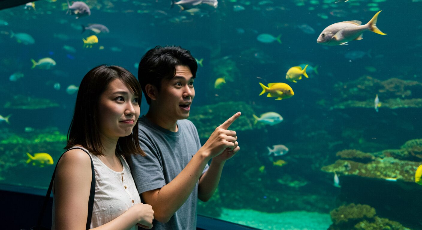 水族館デートで気まずい…？会話と沈黙を乗り越える方法